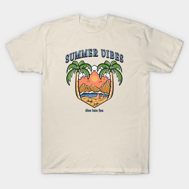 summer vibes T-Shirt by yud art